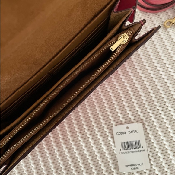 Coach Tabby Leather Crossbody Bag in taffy - Picture 4 of 5